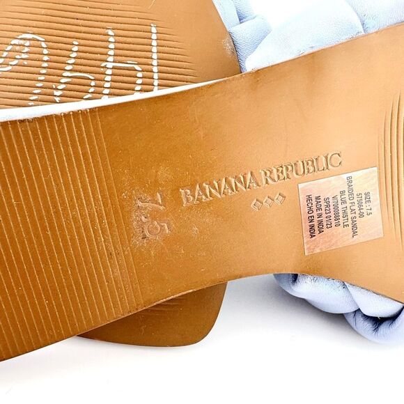 Women's Blue Knotted Slide Sandals - Banana Republic NWOT - Never Worn - Picture 4 of 5